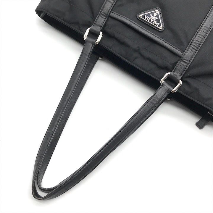 Prada Nylon Tessuto Saffiano Tote Black