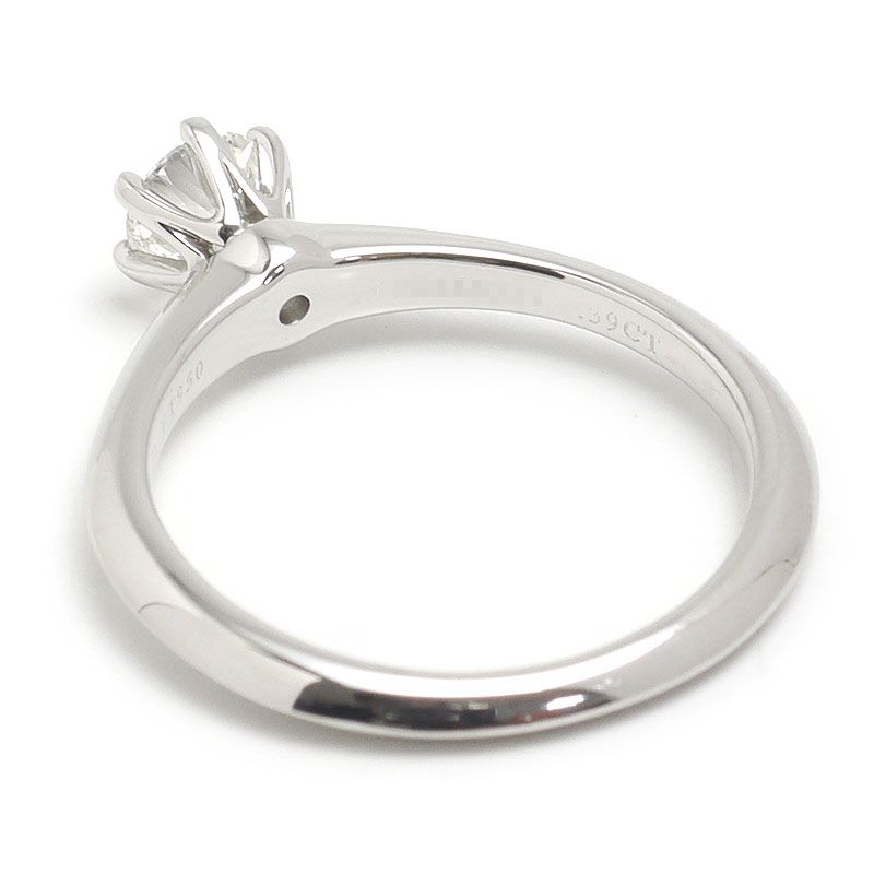 Tiffany & Co Solitaire Ring Approx 11.5 Pt950 0.39ct 1 Grain