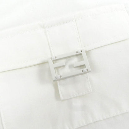 Fendi 2022 Fs1086 100% Cotton FF Logo Hardware Multi Pocket Long Sleeve Long