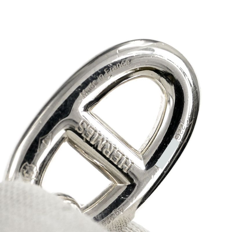 Hermes Chaine D'ancre Earrings Farande Ag925 Silver Jewelry Accessories