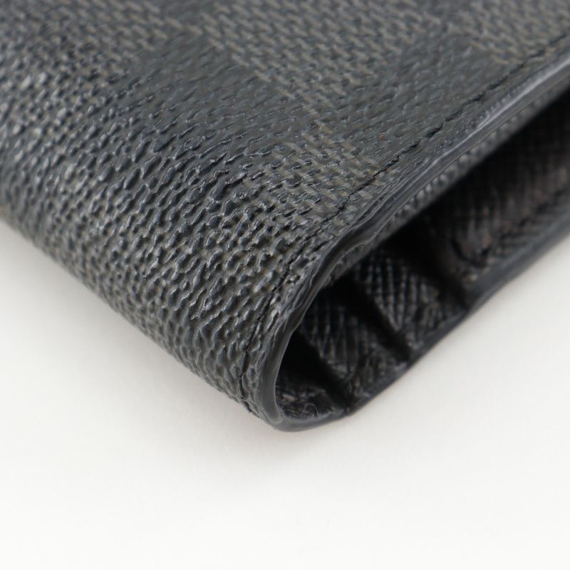 Louis Vuitton Portefeuille Blazer N62665 Damier Graphite Canvas Black Sp4069