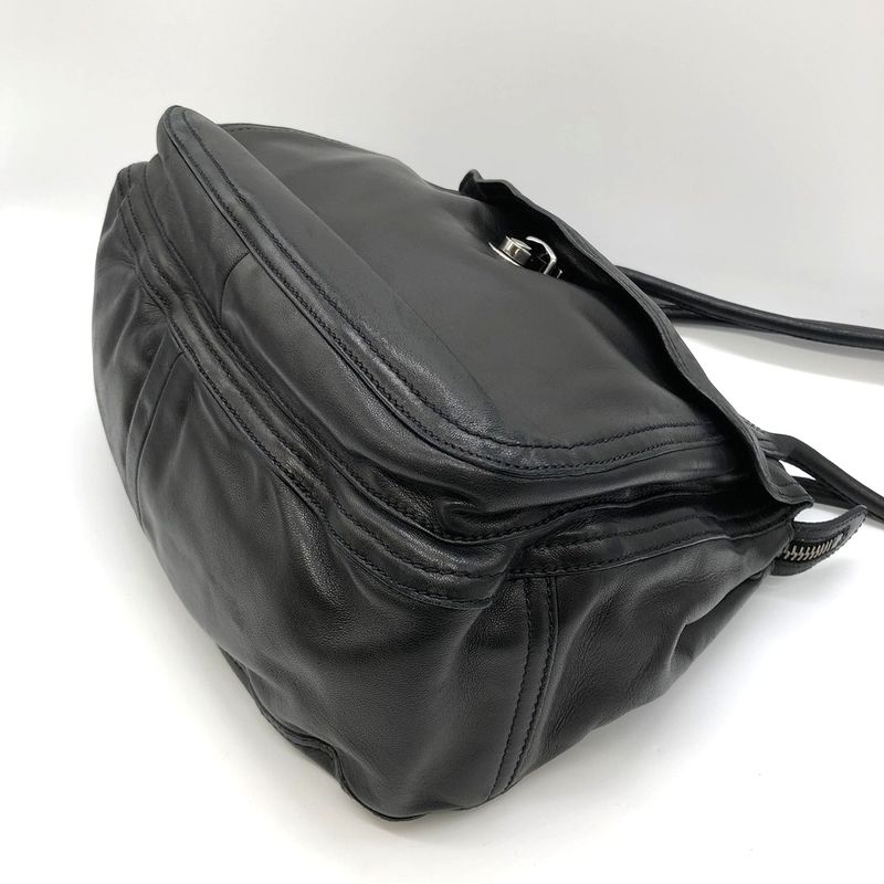 Prada Handbag Shoulder Bag Black Leather Women's Branded Fashion