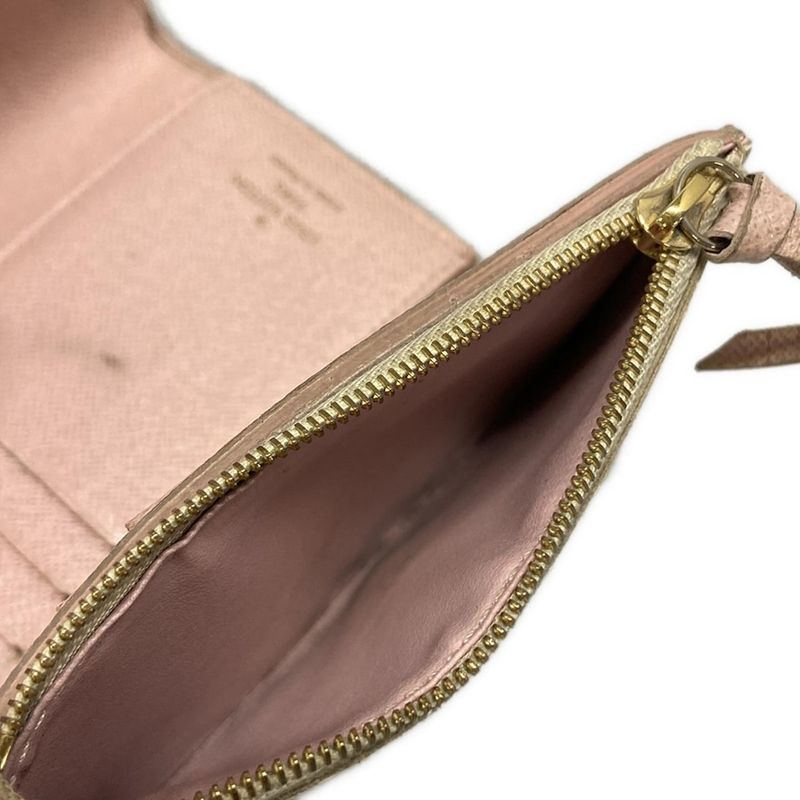 Louis Vuitton Damier Portefeuille Victorine N64022 Threefold Wallet With