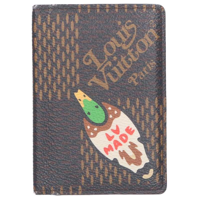 Louis Vuitton Nigo N60391 Organizer De Poche Damier Giant Leather Card Case