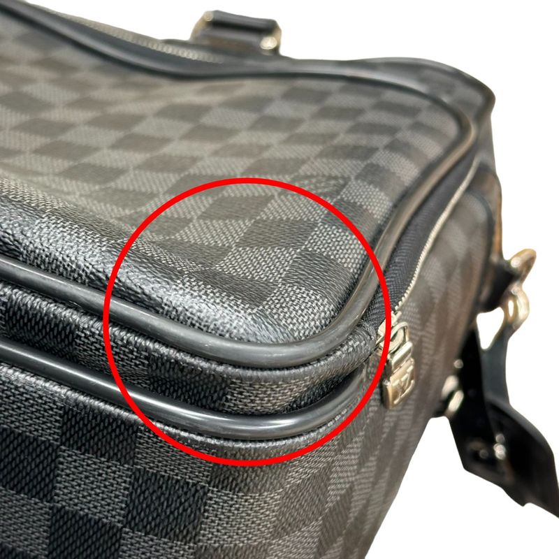 Louis Vuitton N23253 Damier Graphite Business Bag Ikar Shoulder Bag Louis