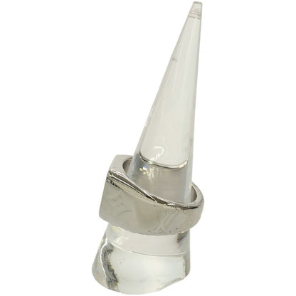 Louis Vuitton Monogram Signet Ring M62488 Silver L