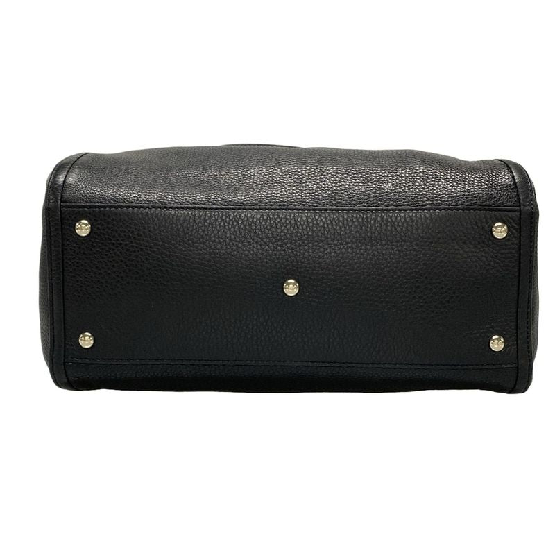 Gucci Tote Bag Soho Cellarius 282309 Black Leather