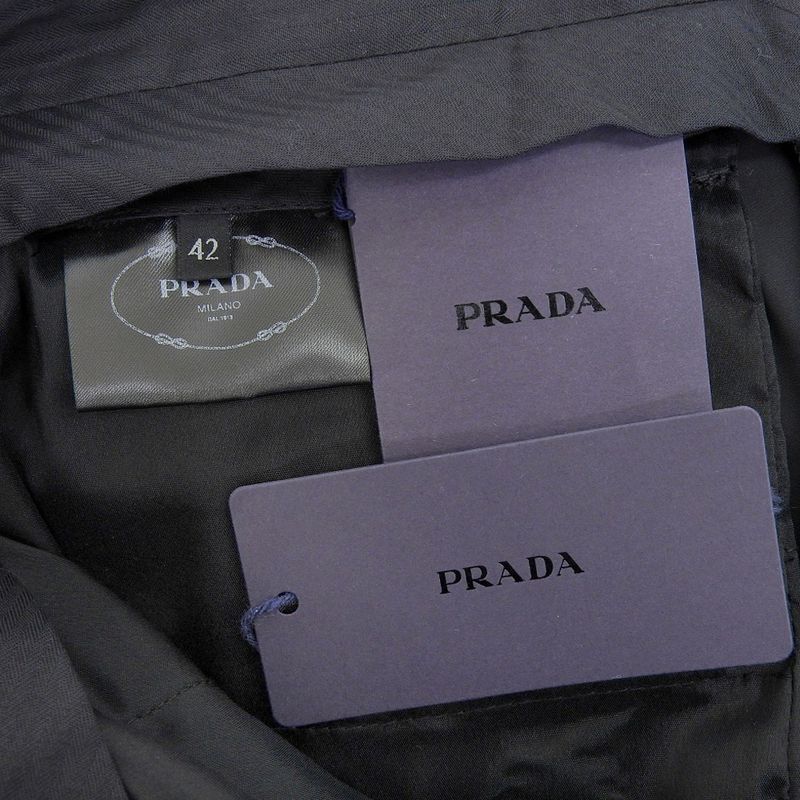Unused With Tags Prada 2022item Polyester Sprayed Nylon Straight Pants Slim
