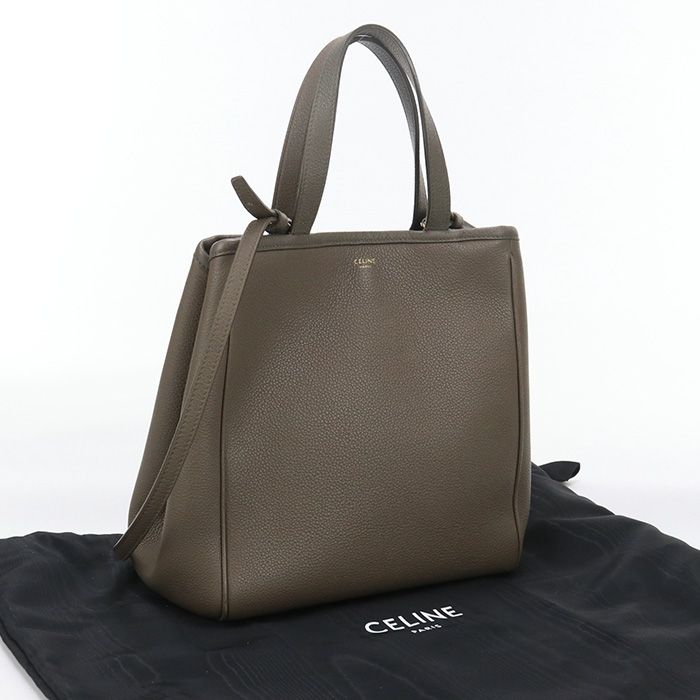 Celine Small Fold Cabas Tote Bag Leather Women