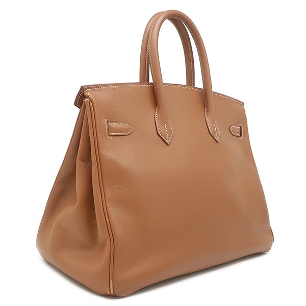 Hermes Handbag Birkin 35 Courchevel Gold Hardware Brown C Engraved [storage Bag