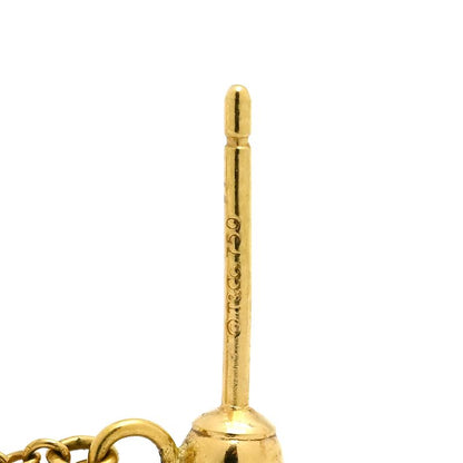 Tiffany & Co Tiffany & Co Earrings Double Heart Drop Swing Chain 18k Yellow