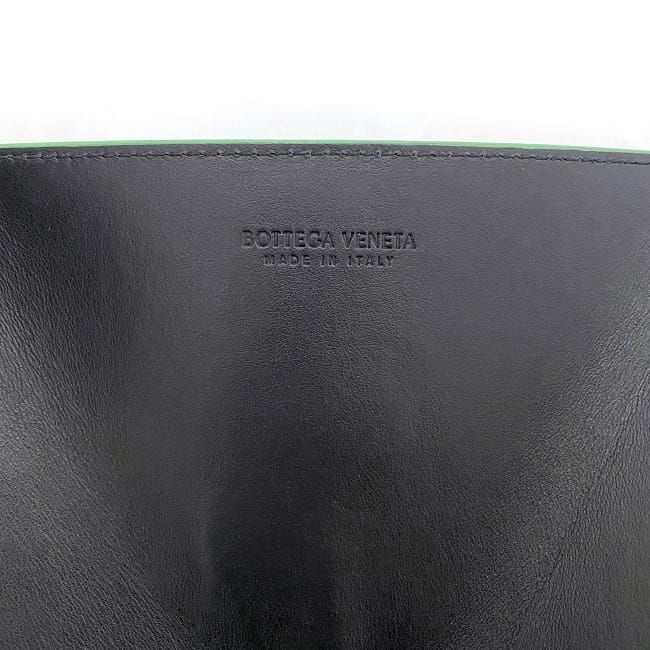 Bottega Veneta Pouch Green 651441 Excellent Condition Leather Preowned