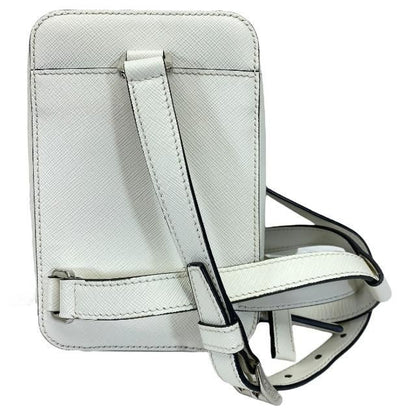 Prada 2vz039 Shoulder Bag Body Bag Mini Bag Triangle Logo Leather White
