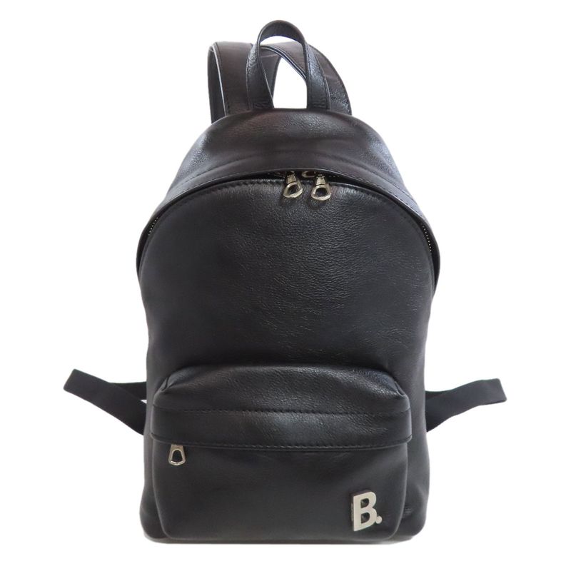 Balenciaga 580026 Logo Backpack Daypack Calf Women