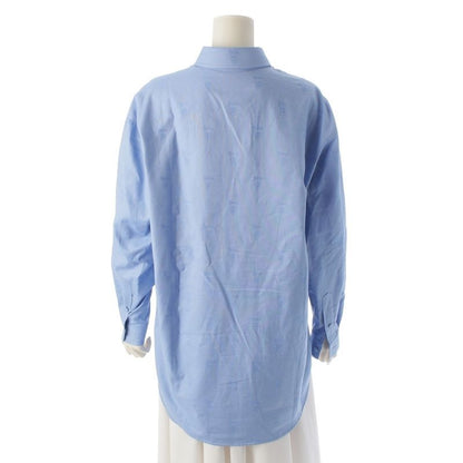 Gucci Cotton Oxford Long Sleeved Shirt Top 776414 Blue 40