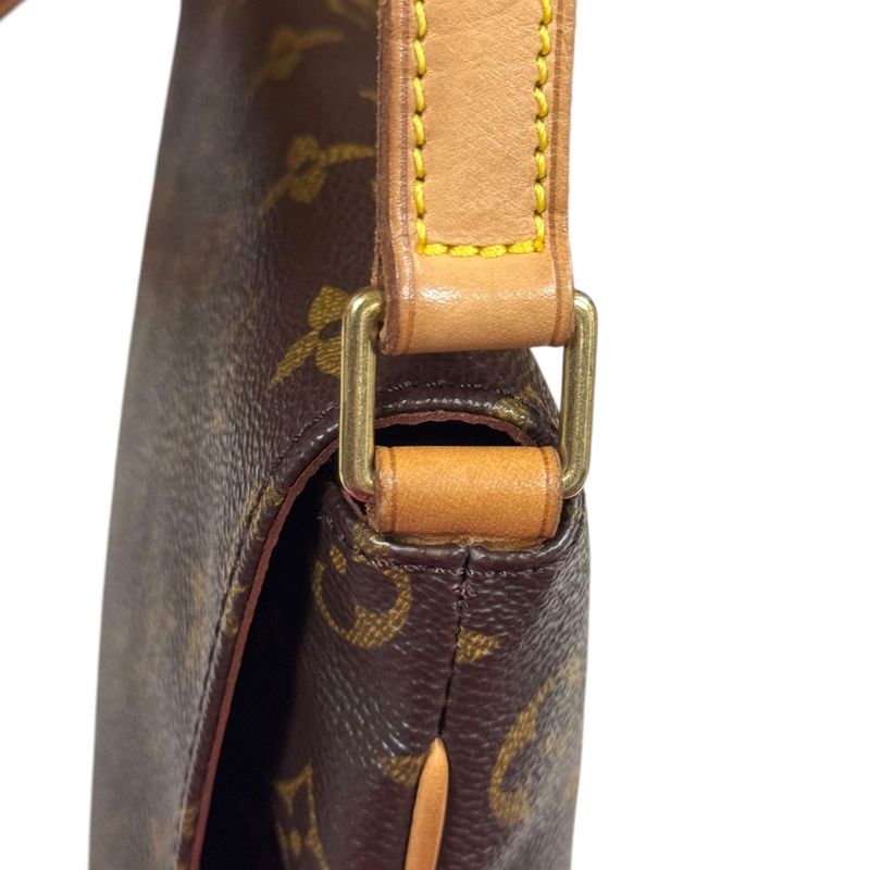 Louis Vuitton Musette Tango Monogram Shoulder Bag Monogram Canvas M51257 Brown