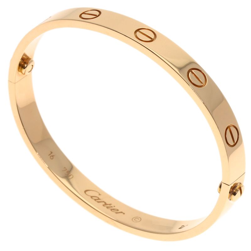 Cartier Love Bracelet #16 With Screwdriver Bracelet 18K Pink Gold Ladies