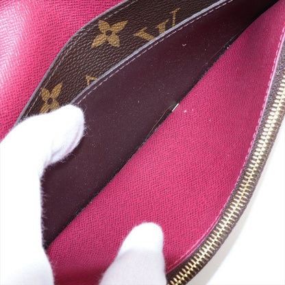 Louis Vuitton Monogram Portefeuille Emilie Zipper Long Wallet M41943 Brown ×