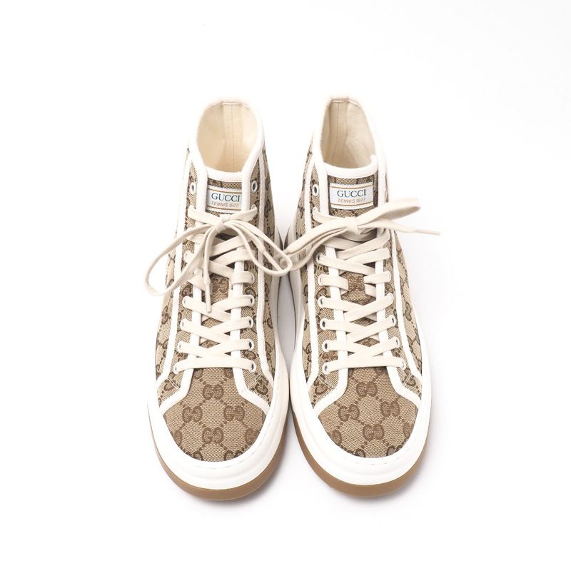 Gucci Tennis 1977 Sneakers Size 7 Shoes GG Pattern High Cut Sneakers Thick