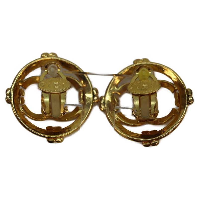 Chanel 29 GP Circle Coco Mark Earrings