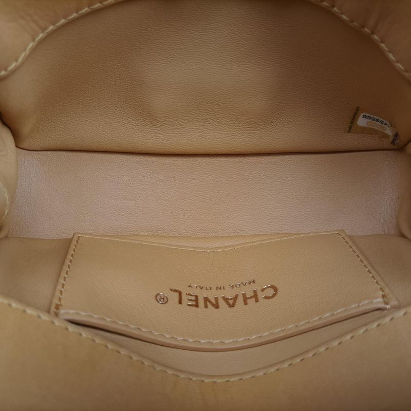 Chanel255 Mini Yellow Leather A9327422459566