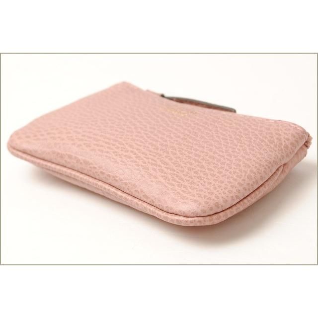 Unused Gucci Coin Case Key Case With Swing Key Ring Bright Pink
