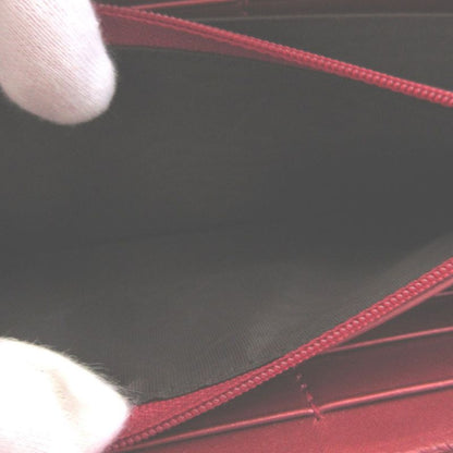 Gucci Heart Interlocking 308005 Leather Red Round Zipper Long Wallet 1346 Gucci