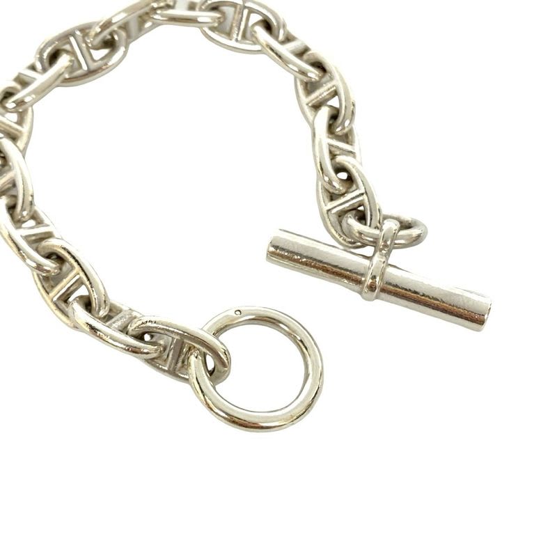 Hermes Chaine D'ancre Margiela Period MM 15 Frames Silver 925 Chain Bracelet