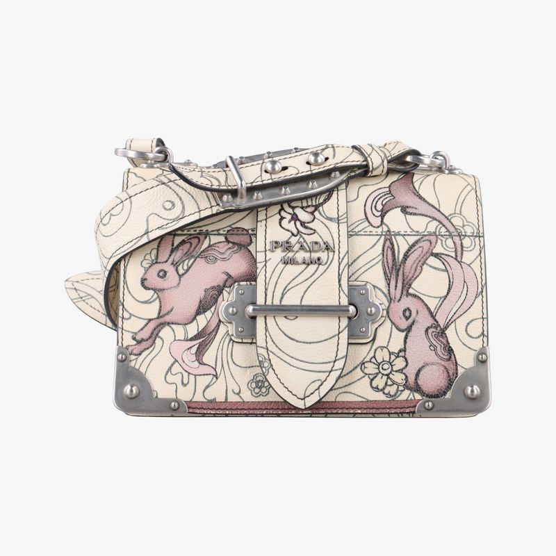 Prada Rabbit Print Multicolor Leather 25