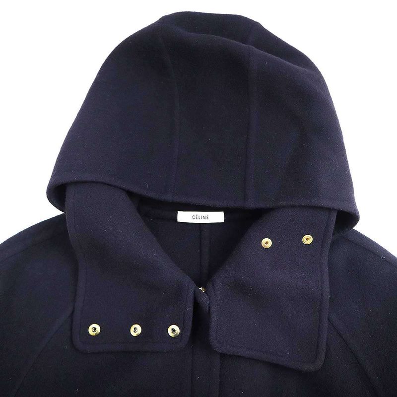 Celine by Phoebe Philo Celine Phoebe Philo Double Face Cashmere Hooded Short
