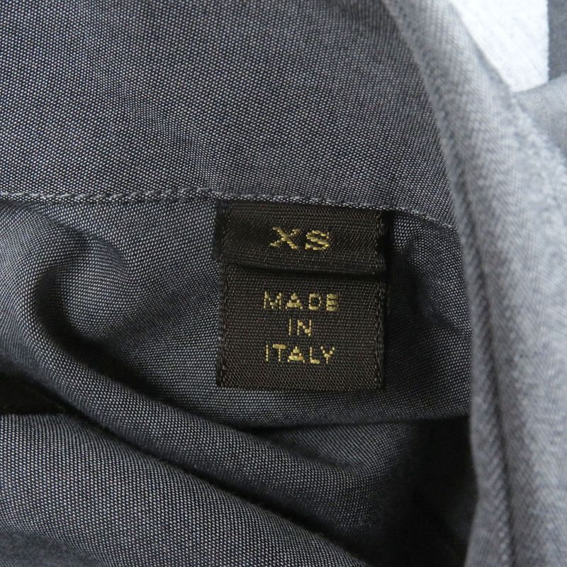 Louis Vuitton 100% Cotton Karakoram Long Sleeve Long Sleeve Shirt Grey XS Made