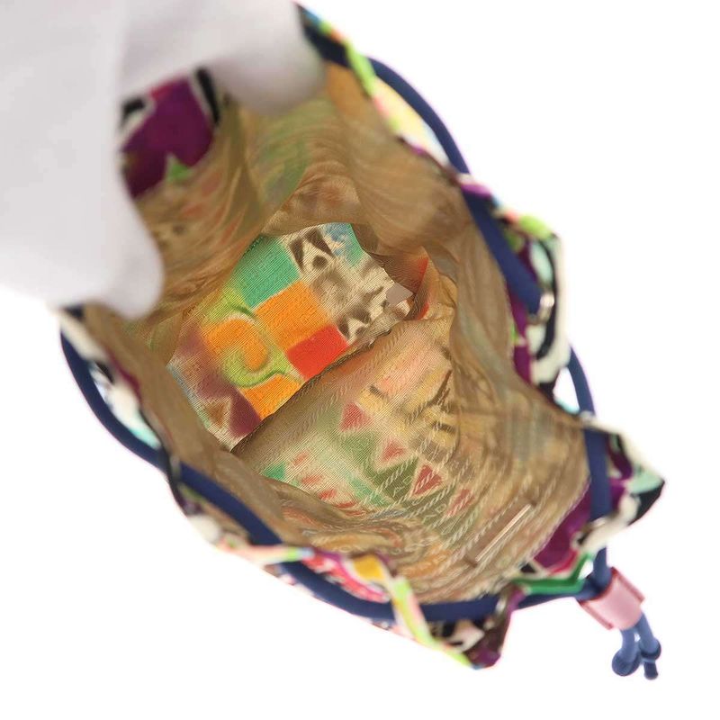 Prada Draw String Bag Graphic Design Draw String Ring Bag Pouch Mix