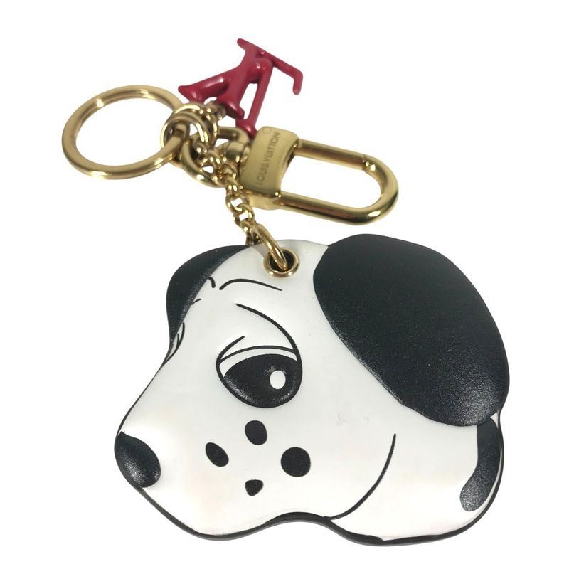 Louis Vuitton Key Holder Key Holder - Animogram Dog M01967 Leather White