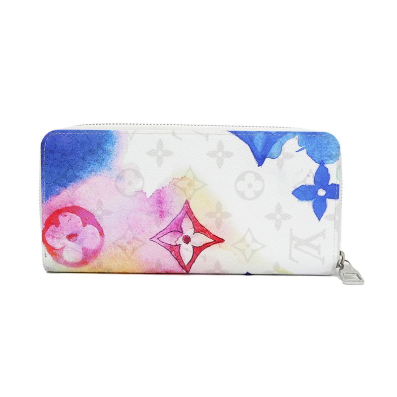 Louis Vuitton Zippi-wallet Vertical Monogram Water Color- M80499 Long