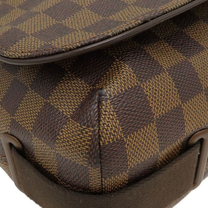 Louis Vuitton Shoulder Bag Brooklyn GM Damier Canvas Damier Ebene Gold Hardware