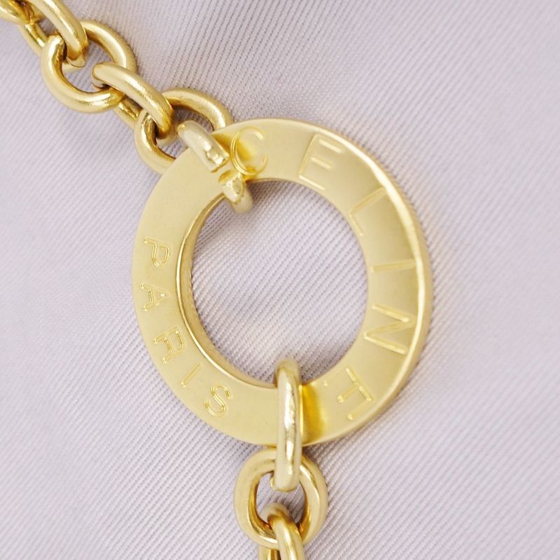 Vintage Celine Skirt Trapezoid Skirt Knee Length Logo Che