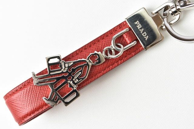 Prada Key Ring Key Holder Bag Charm Men's Prada Porter Motif 2pp125 053 F068z