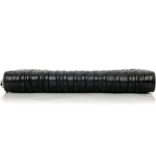 Prada Round Zipper Long Wallet Black 1 M0506