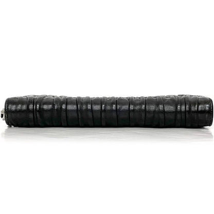 Prada Round Zipper Long Wallet Black 1 M0506