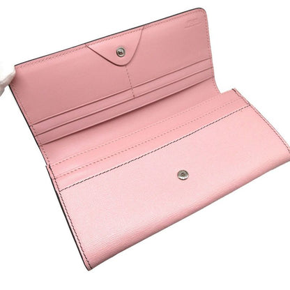 Fendi 8m0251 Continental Wallet Monster Leather Pink Bifold Long Wallet 1555