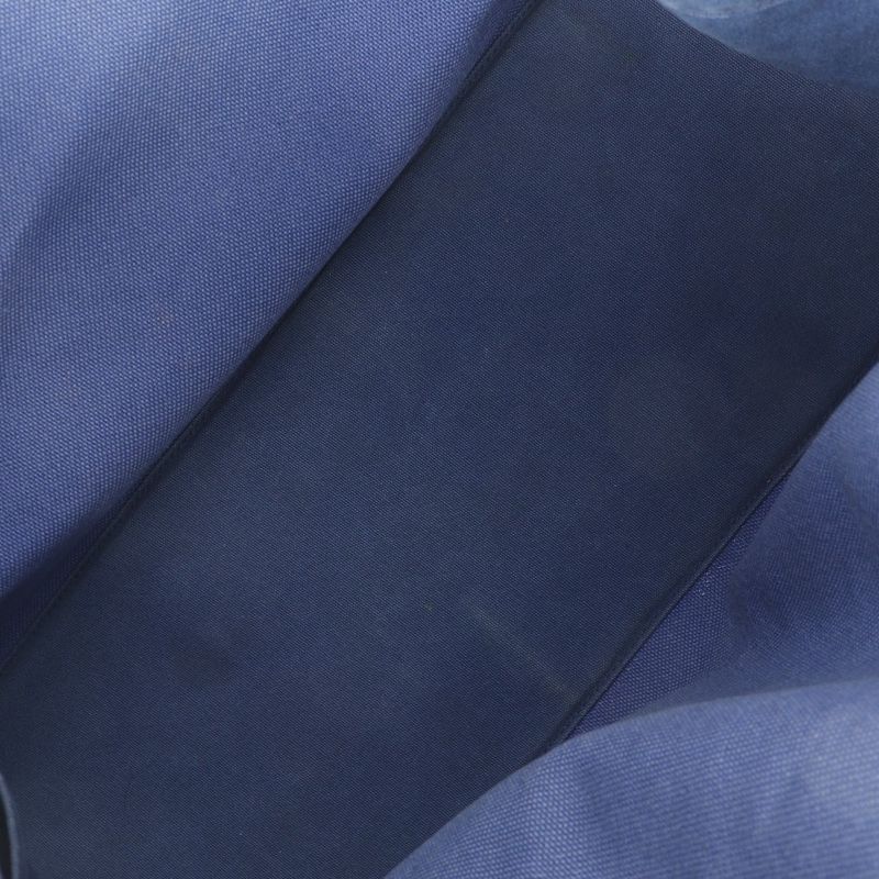 Hermes Cheveaune Canvas Blue/black Unisex Tote Bag