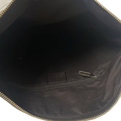 Gucci Shoulder Bag Abby 203257 Beige And Dark Brown Leather