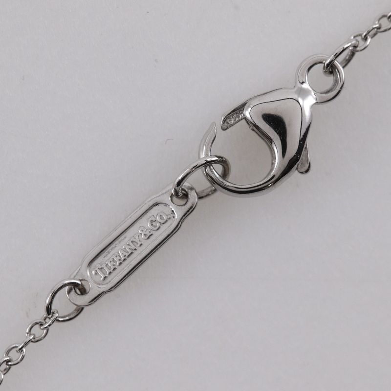 Tiffany & Co Jazz Double Drop Pt950platinum X Diamond Ladies 4.7g Necklace