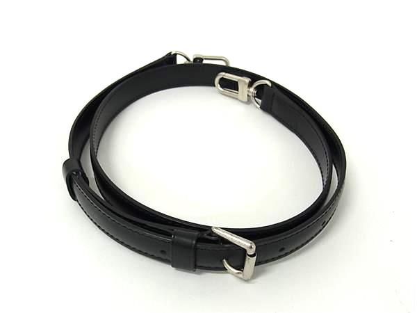 Louis Vuitton Tadao PM NM Leather Bag Shoulder Strap Crossbody Black Fk9255