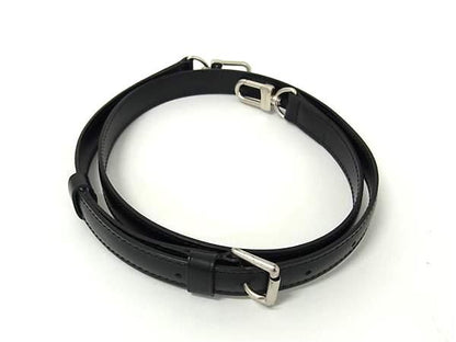 Louis Vuitton Tadao PM NM Leather Bag Shoulder Strap Crossbody Black Fk9255