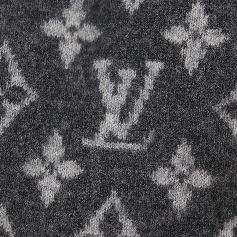  Louis Vuitton 23SS 1aatly Wool Cashmere Monogram Mix Logo Button V-neck Knit