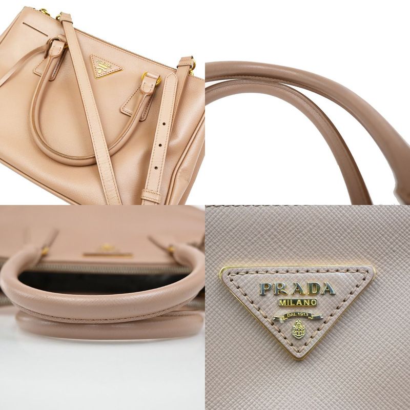 Prada Hand Shoulder Bag 2WAY Saffiano Leather Pink 14ka872