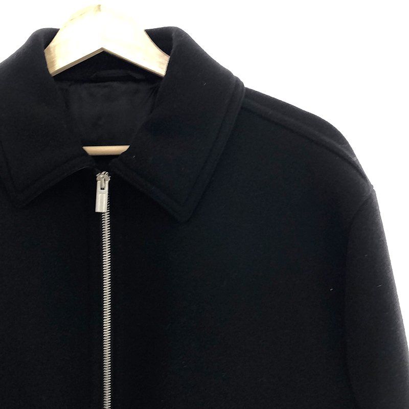 Hermes Leather Wool Melton Jacket - 48 - Black - Men's