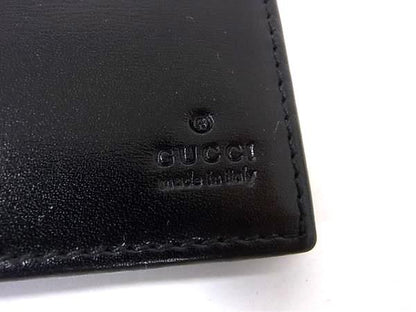 Gucci 04848 Leather Bifold Wallet Billfold Coin Purse Card Holder Men