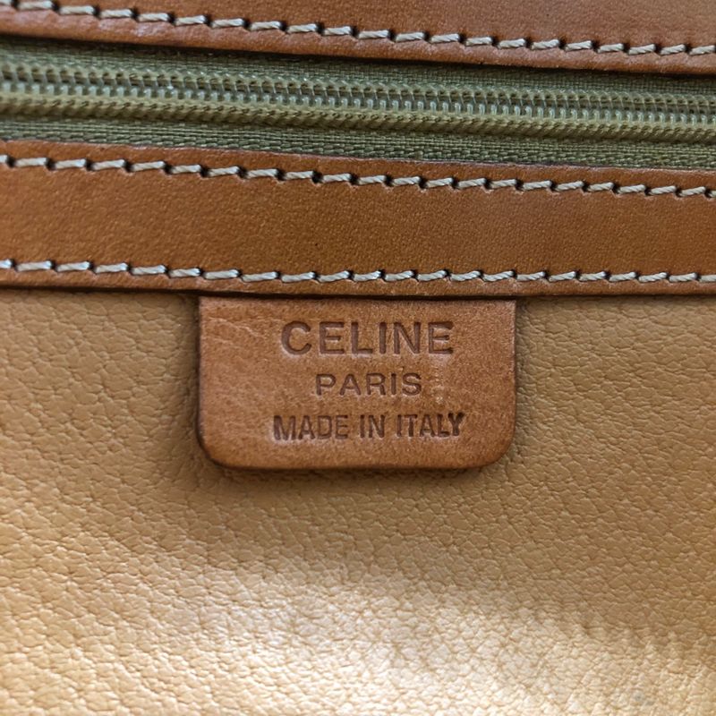 Celine MC96 Macadam Handbag Brown Pvc/leather Ladies Fashion Brand